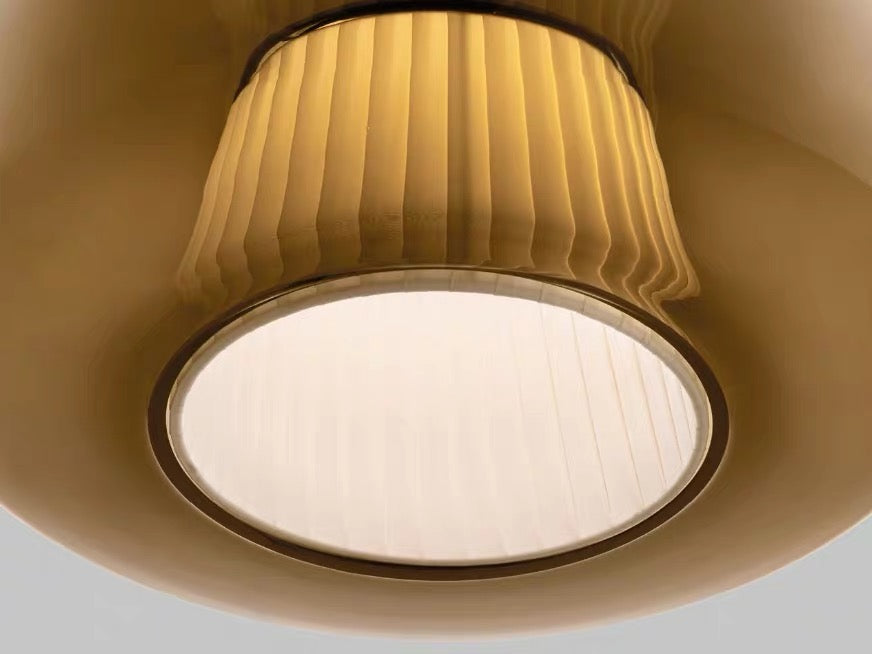 Plisse Pleated Glass Pendant Light
