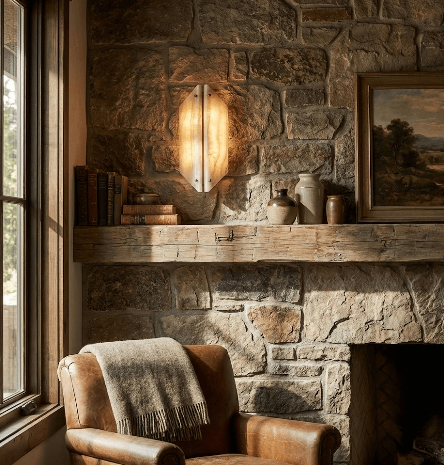 Crest Alabaster Wall Lamp