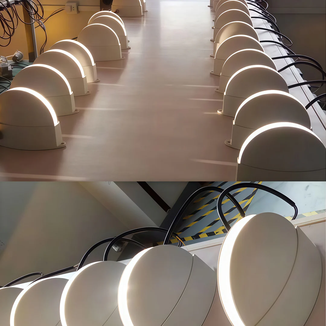 Mezzaluna Half-Dome Outdoor Wall Light