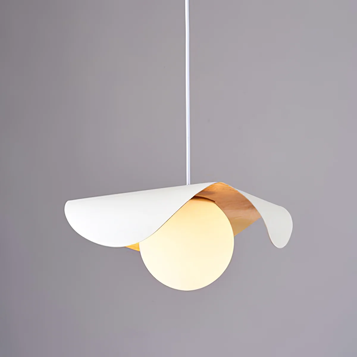 Curved Shell Pendant Light