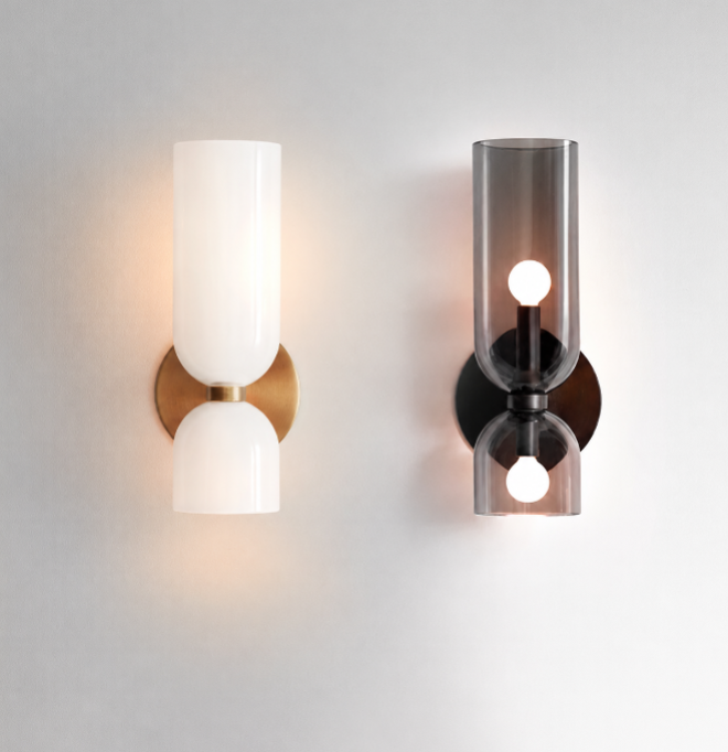Modern Fluted Glass Wall Sconce
