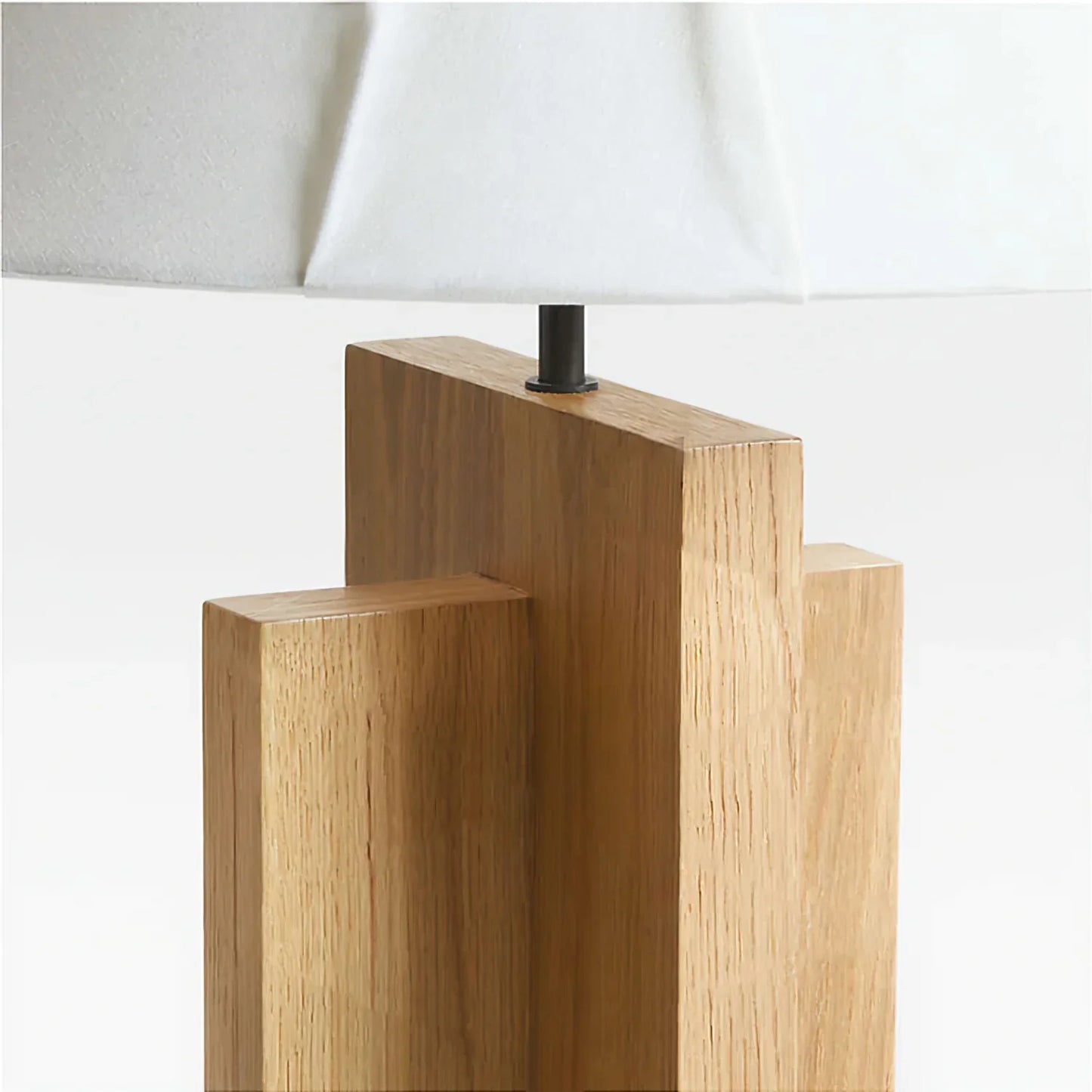 Meridian Crossbase Wood Floor Lamp