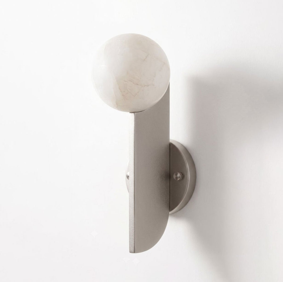Solvara Alabaster Orb Wall Sconce