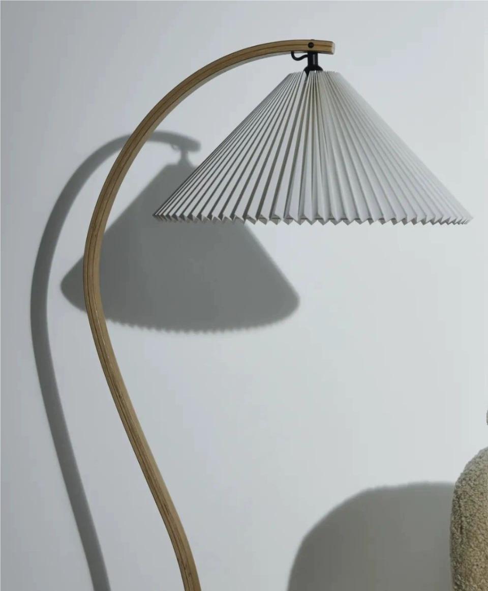 Caprani Wooden Floor Lamp in modern UAE villa interior