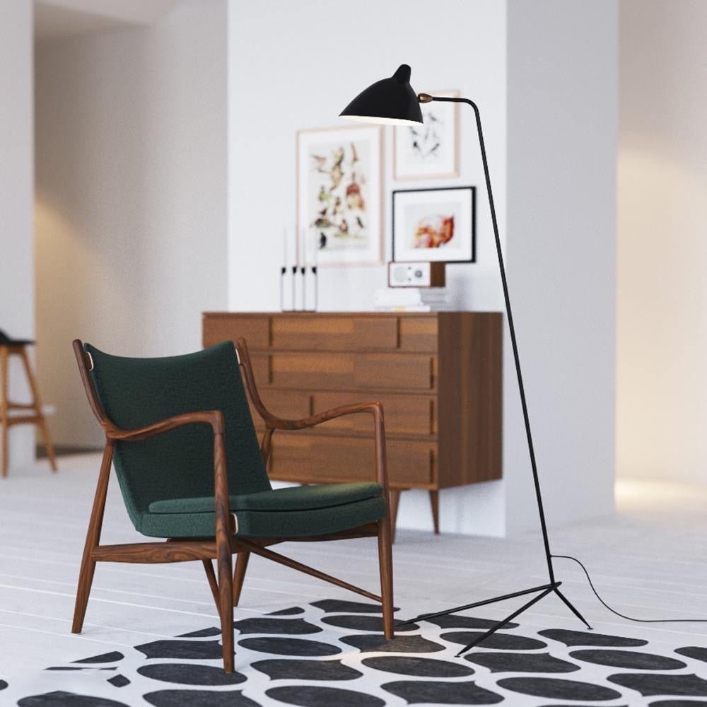 Serge Mouille Floor Lamp designer mid-century arm detail