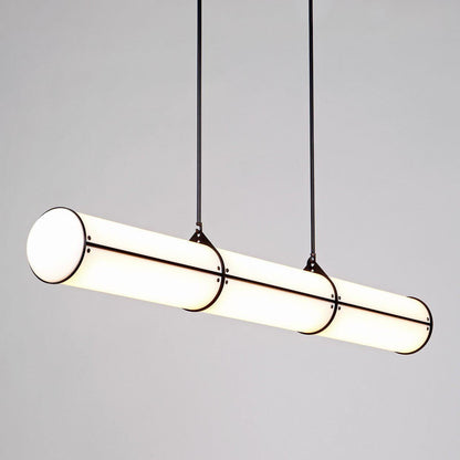 Cylindric Pendant Lamp installed in modern UAE apartment