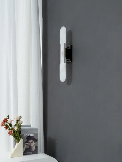 Geometric Alabaster Wall Sconce