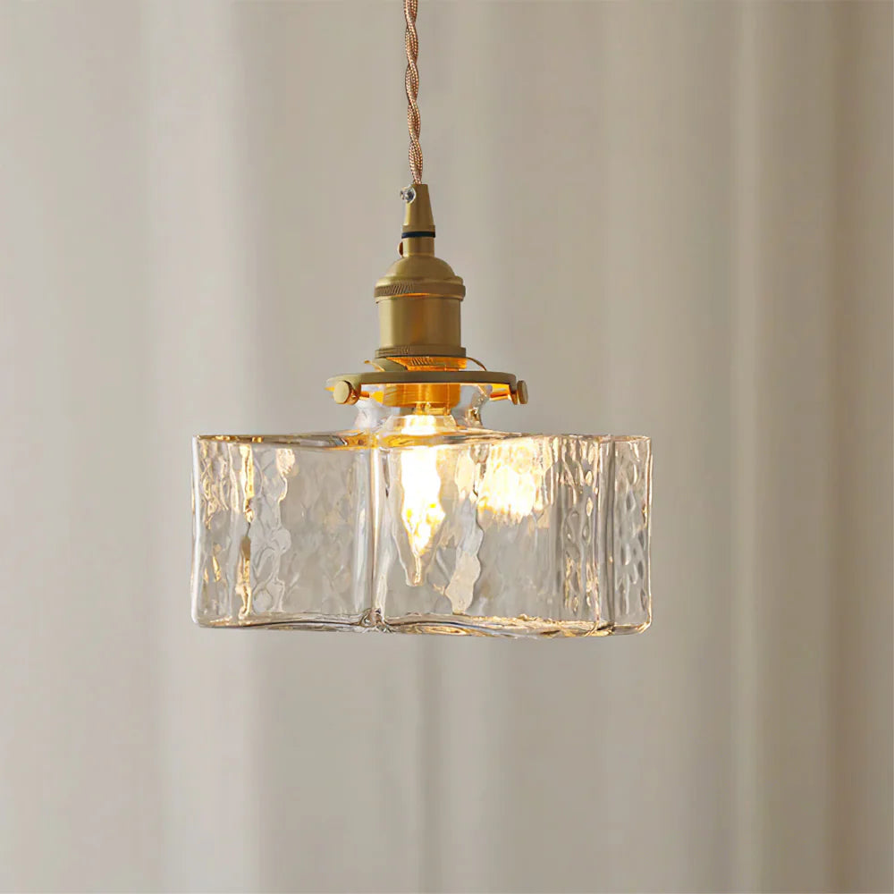 Jewel Glass Brass Pendant Light