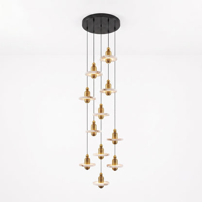 Saturn Alabaster Pendant Light