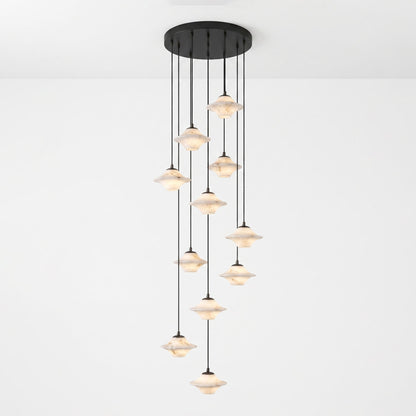 Saucer Alabaster Pendant Light
