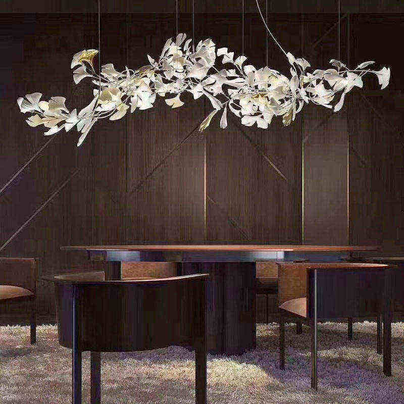 Extra Large Ceramic Leaf Tulip LED Chandelier