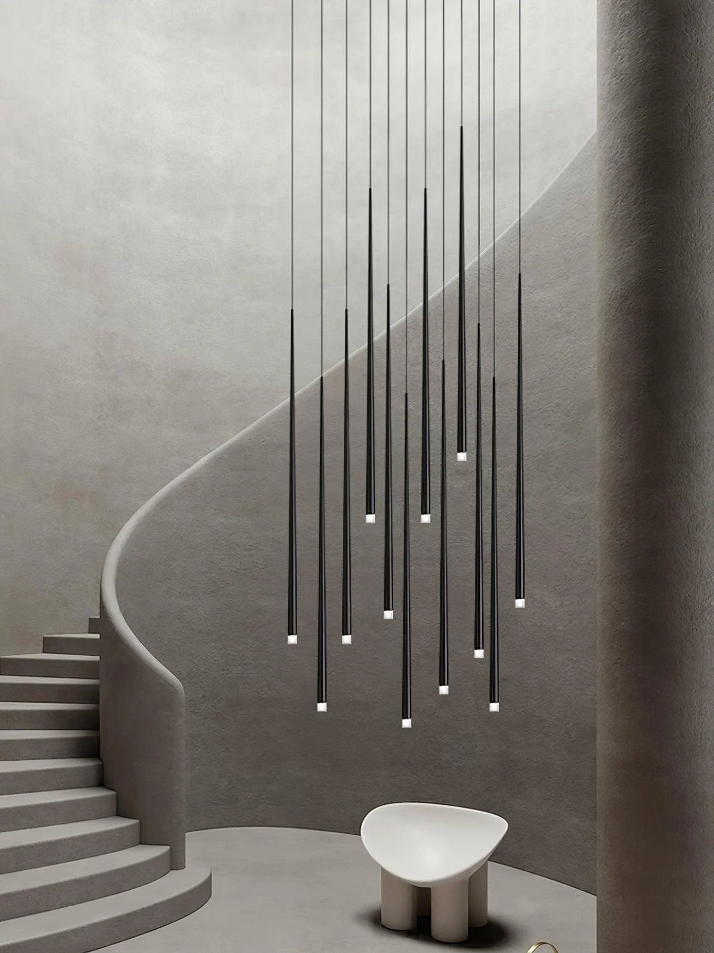 Slender Cone Chandelier