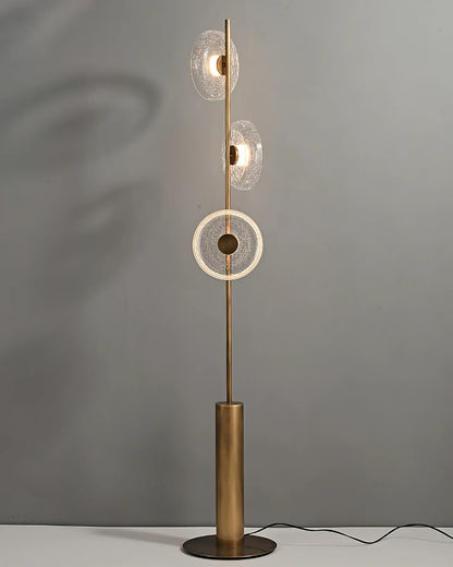 Glacier Crackle Glass Floor Lamp