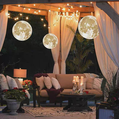 Selene Lunar Textured Outdoor Chandelier