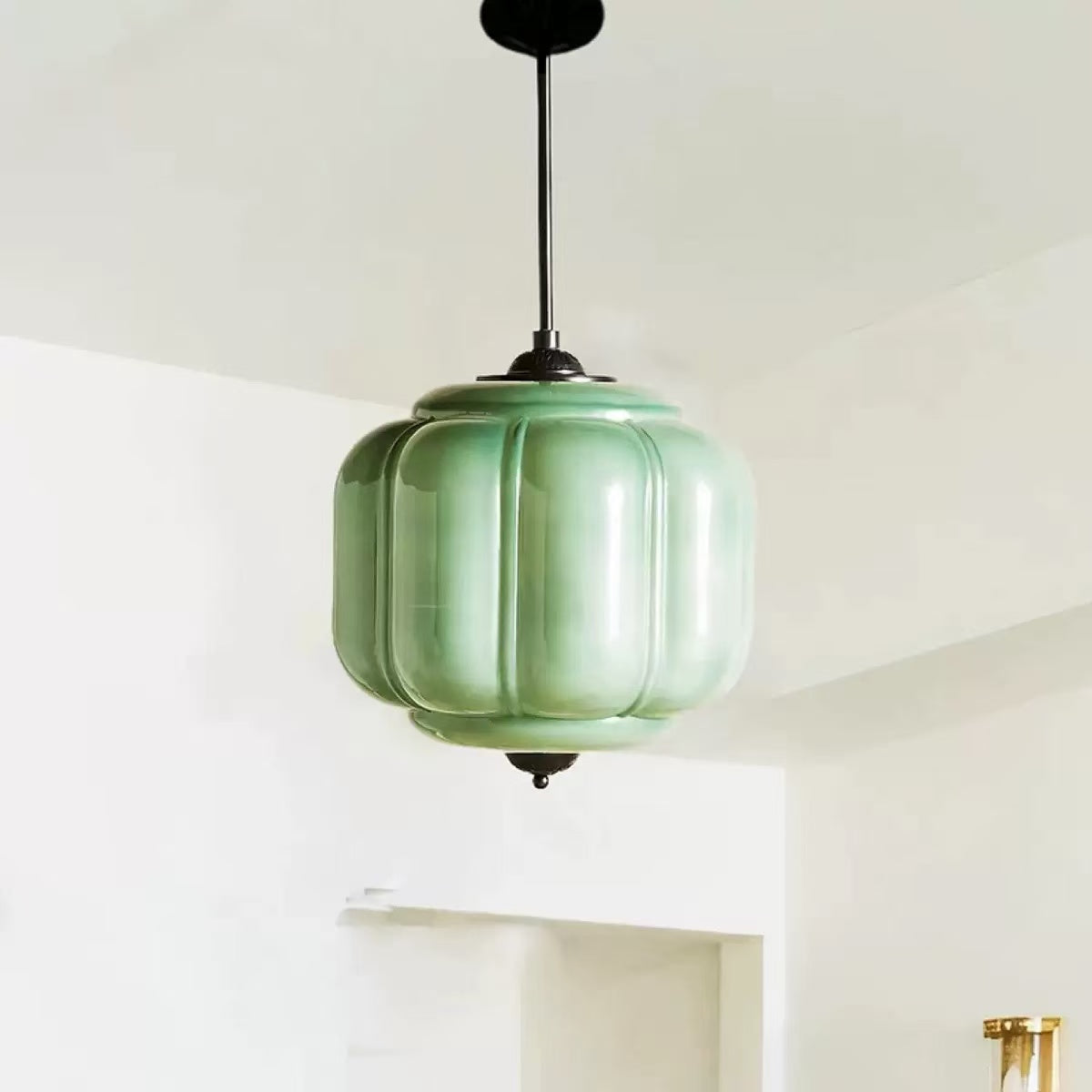 Eloise Vintage Milk Glass Pendant Light