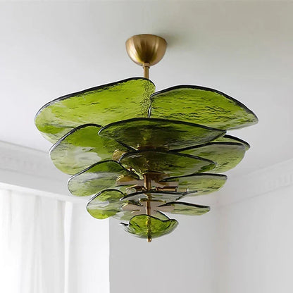 Lotus Leaf Murano Chandelier