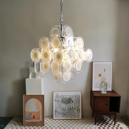 Medallion Glass Chandelier