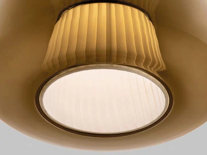 Plisse Pleated  Glass Pendant Light