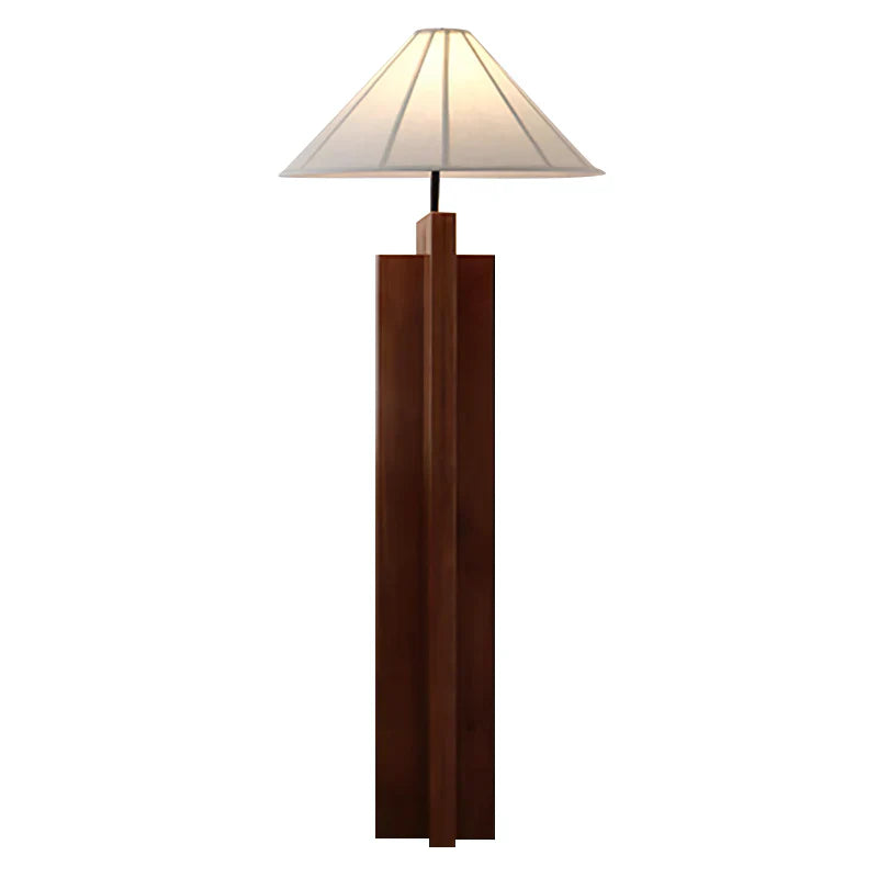 Meridian Crossbase Wood Floor Lamp