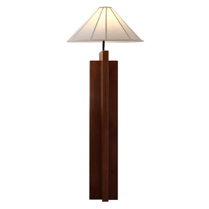 Meridian Crossbase Wood Floor Lamp