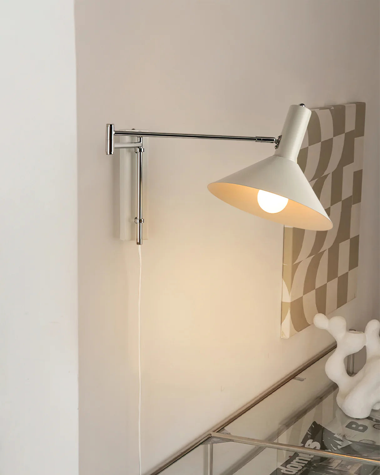 Anvia Adjustable Plug-In Wall Lamp
