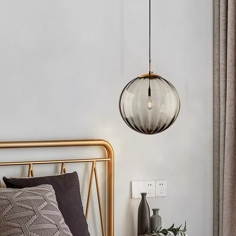 Nordic Water Pattern Glass Ball Pendant Light S96