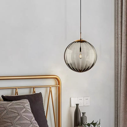 Nordic Water Pattern Glass Ball Pendant Light S96