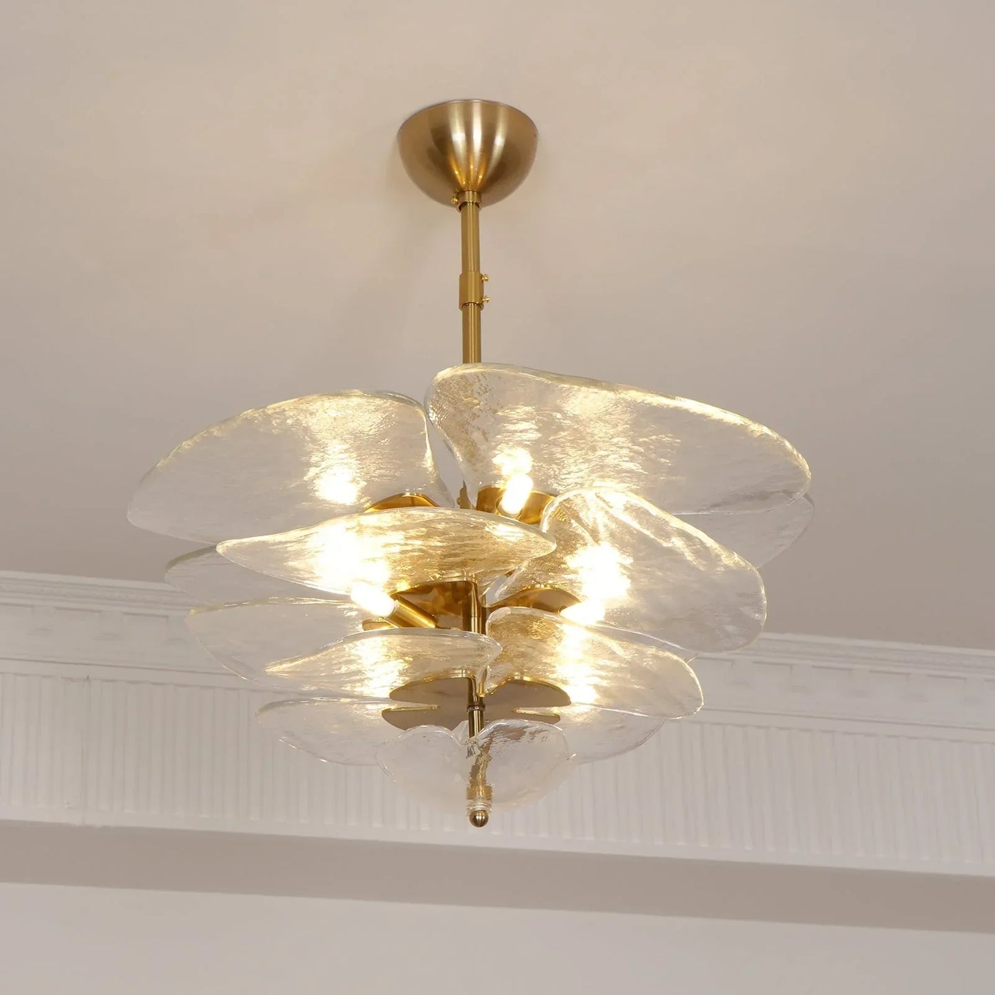 Lotus Leaf Murano Chandelier