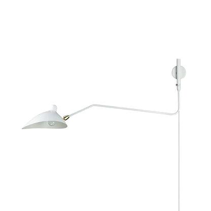 Long-arm plug-in bedside wall light