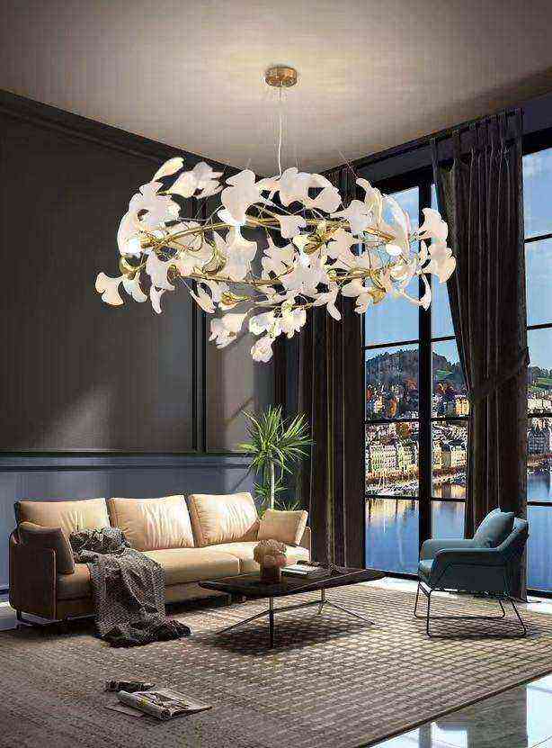 Extra Large Ceramic Leaf Tulip LED Chandelier