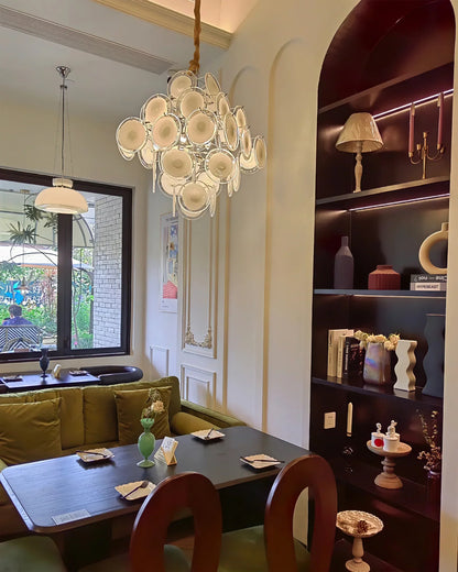 Medallion Glass Chandelier