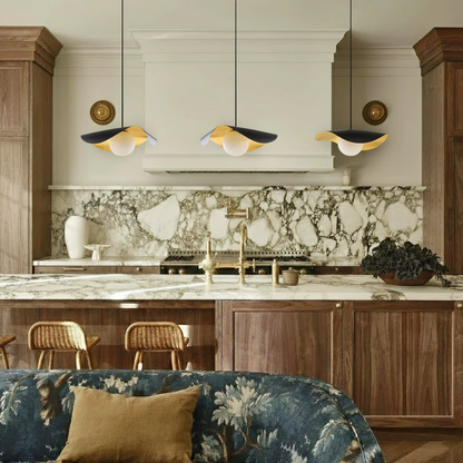 Curved Shell Pendant Light
