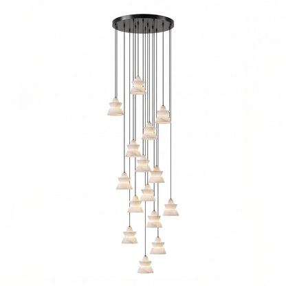 Trivola Alabaster Pendant Light