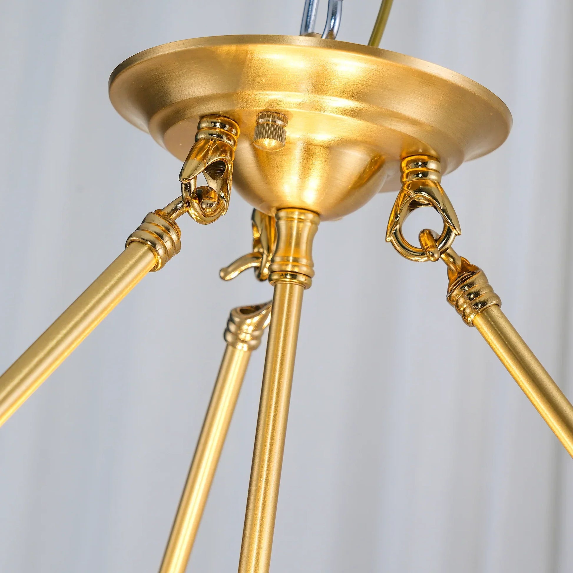 Basil Chandelier E27 bulb holder close-up detail