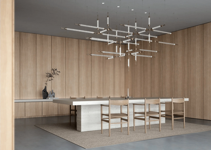 Crystal Grid Bespoken Chandelier