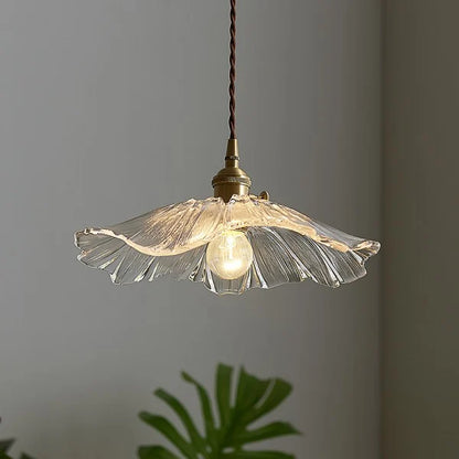 Tiffany Lotus Glass Pendant Light for Living Room S08