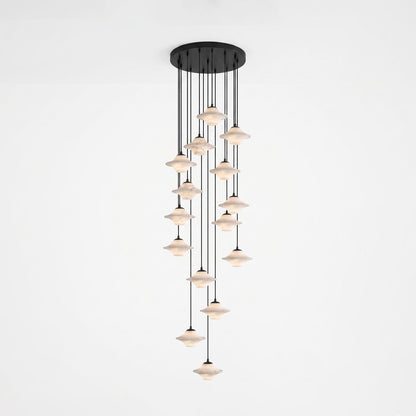 Saucer Alabaster Pendant Light