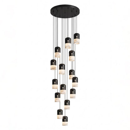Duotone Capsule Alabaster Pendant Lamp