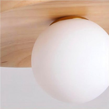 Rustic Wooden Ceiling Lamp S36