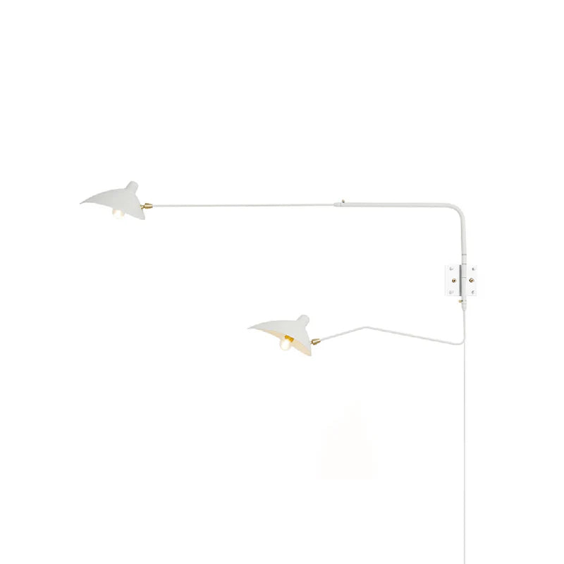Adjustable Multi-Arm Plug-In Wall Light