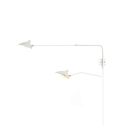 Adjustable Multi-Arm Plug-In Wall Light