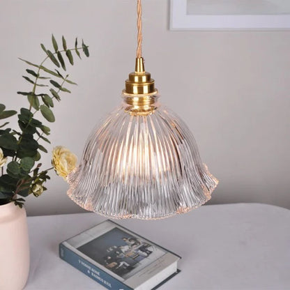Nordic Retro Flower Glass Pendant Lamp S45