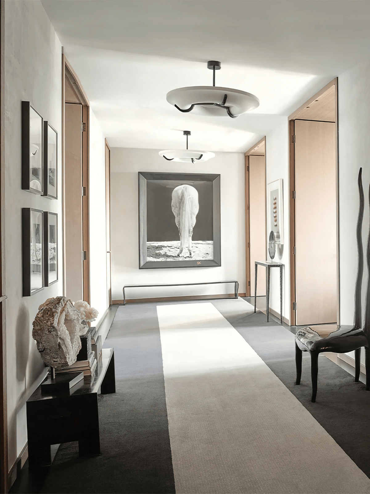 Carve Alabaster Pendant Light