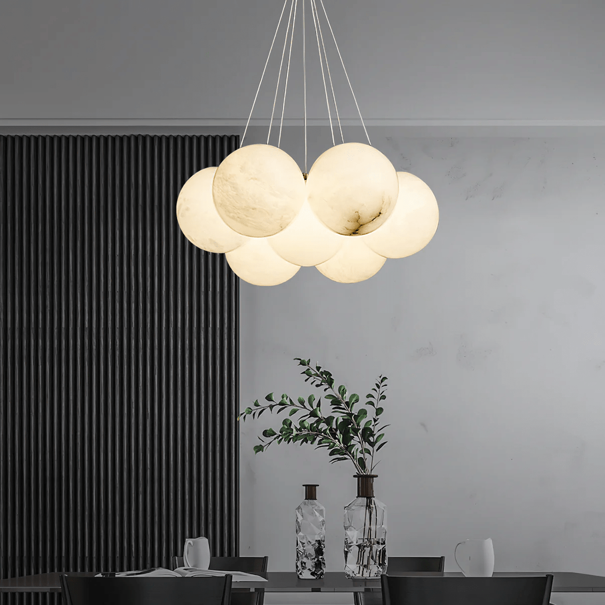 Alabaster Balls Chandelier
