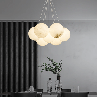Alabaster Balls Chandelier