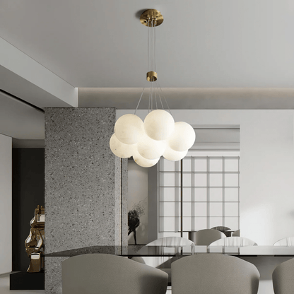 Alabaster Balls Chandelier