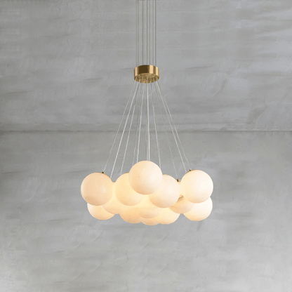 Alabaster Balls Chandelier