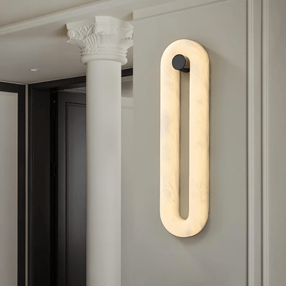 Alabaster Capsule Wall Light