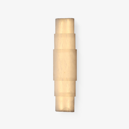 Tiered Alabaster Column Sconce