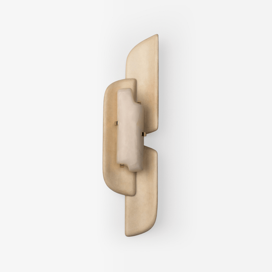 Sculpted Alabaster Wall Sconce